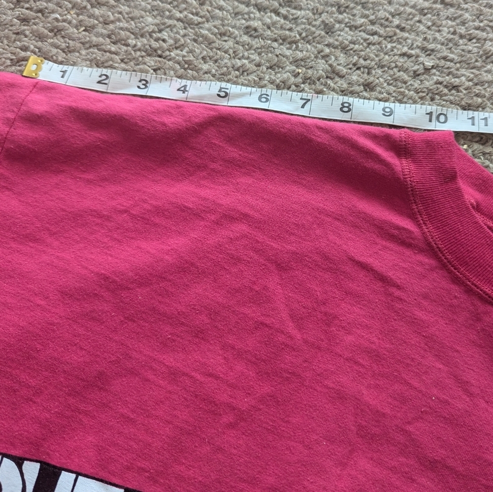 Vintage 90s Disney Goofy Misprint Shirt XL Neon Pink Single Stitch Rare - Picture 7 of 9